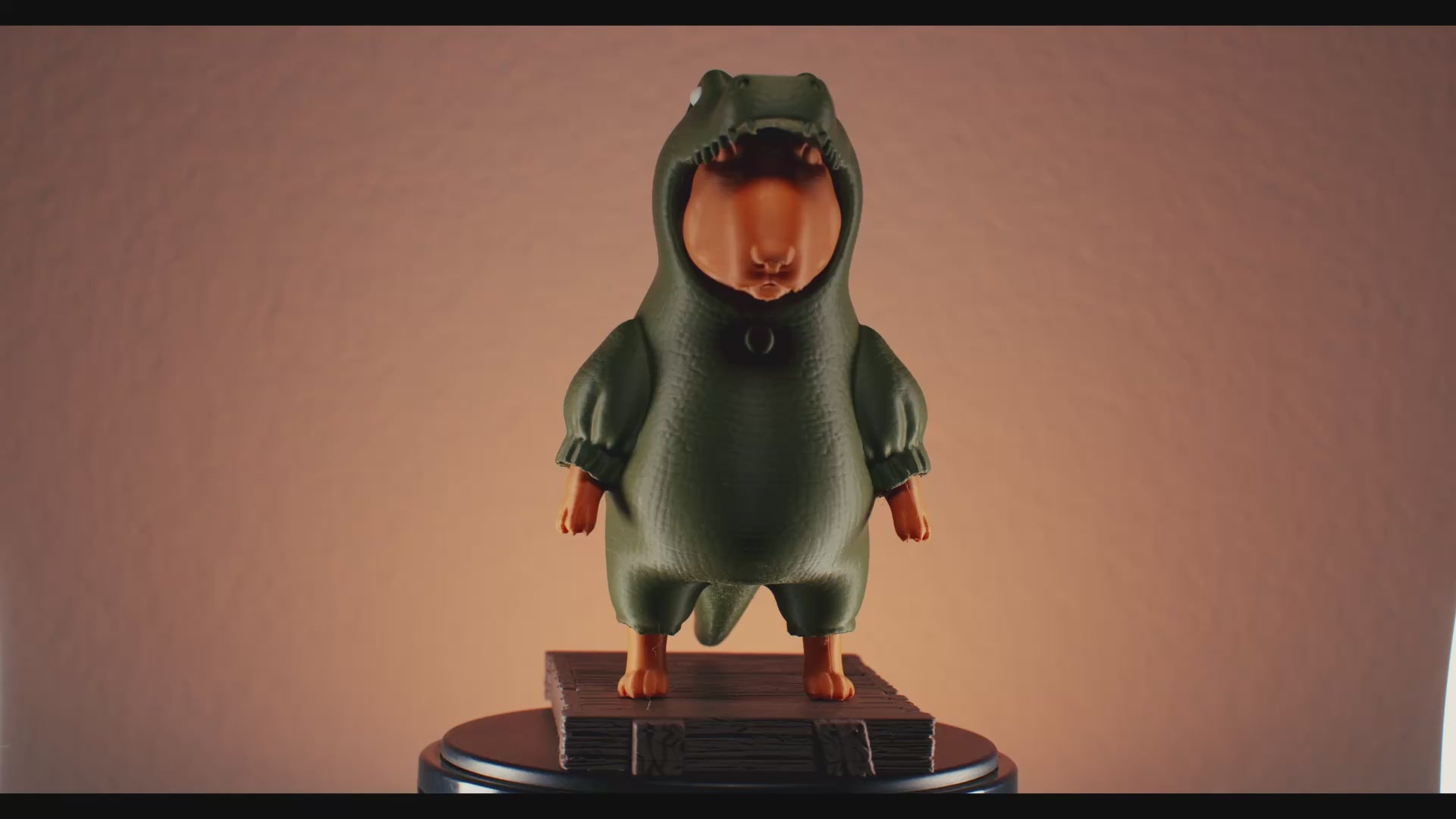 Bayou Bully | Bull Terrier in alligator costume — 3D-printed Bull Terrier art collectible