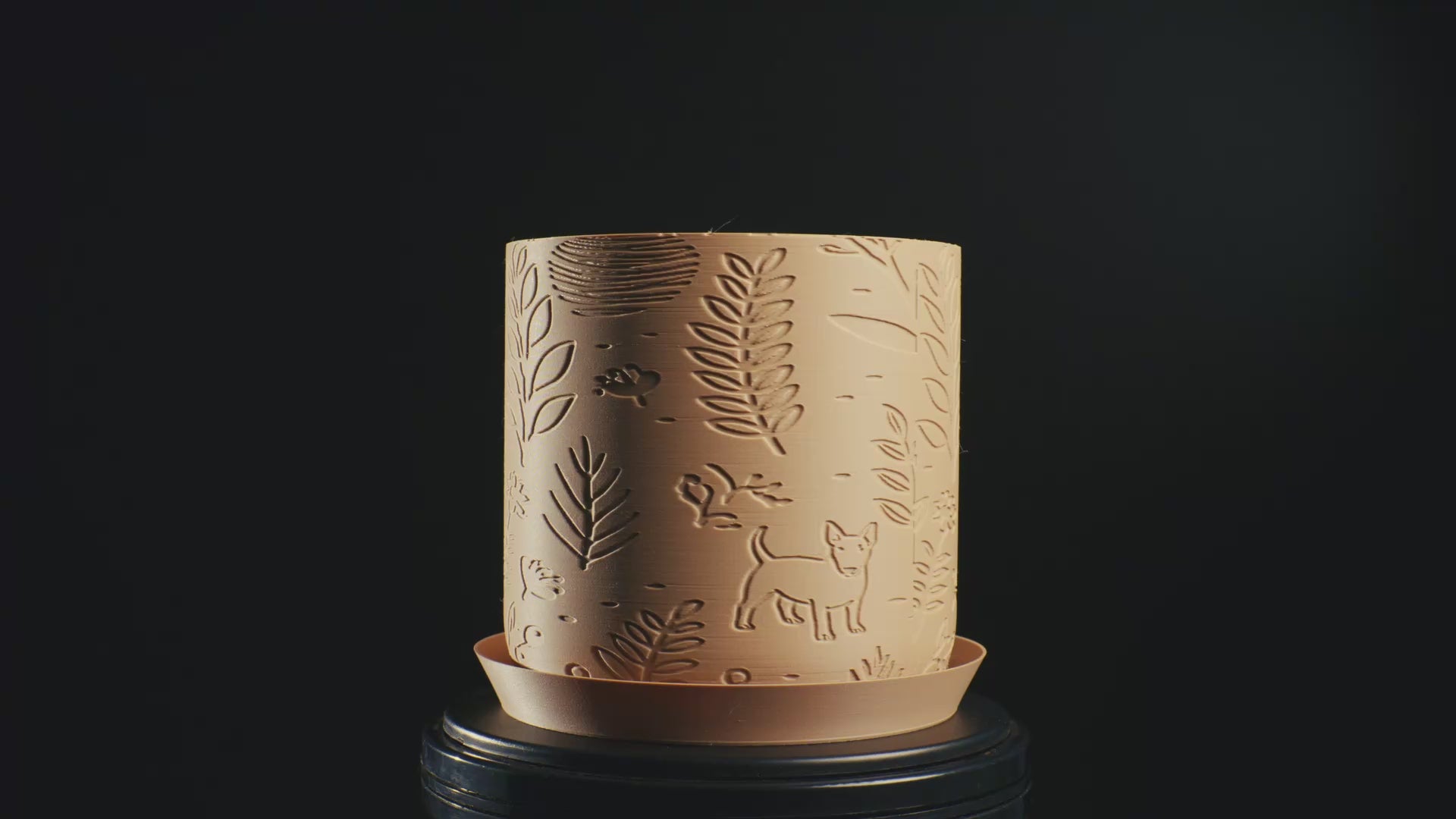 Terra Trace | Bull Terrier sculpture in natural sand finish — Modern Narrative 3D art